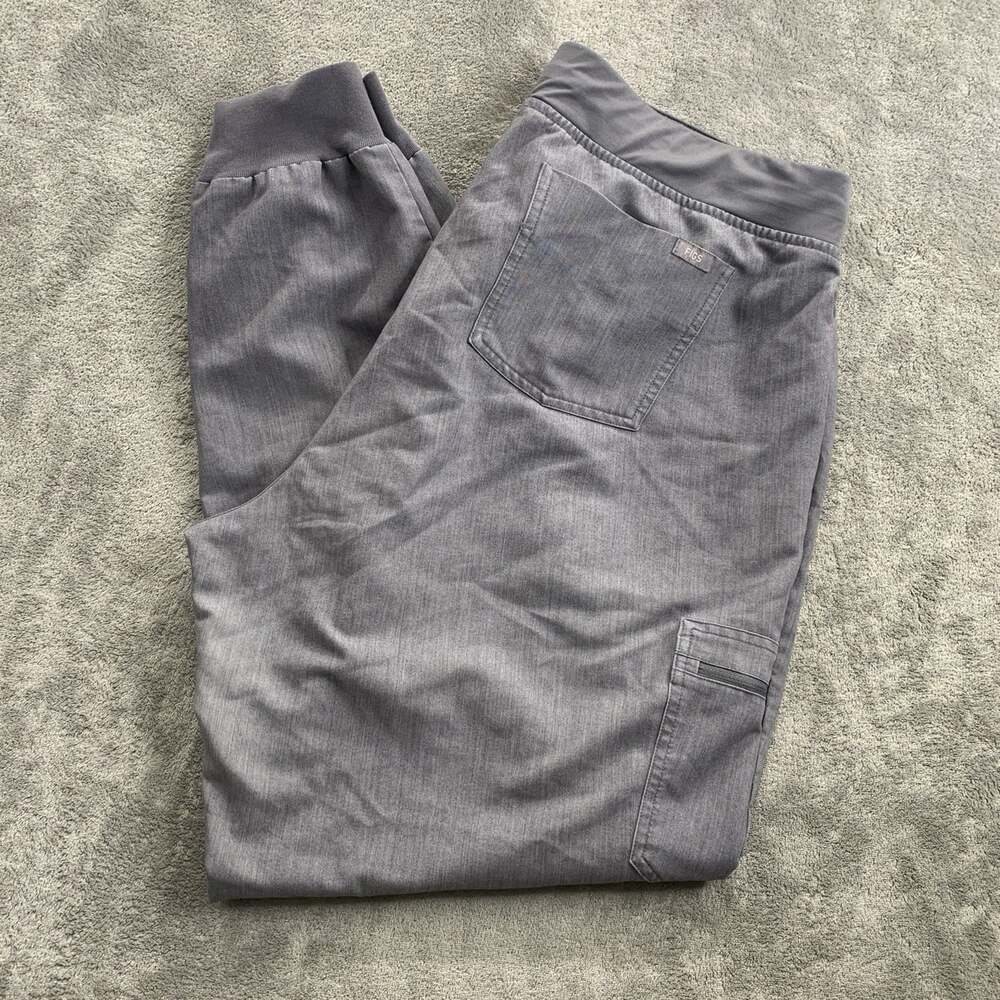Figs Scrub Pants Womens XL Tall Zamora Jogger Graphite Nurse Workwear Medical RN